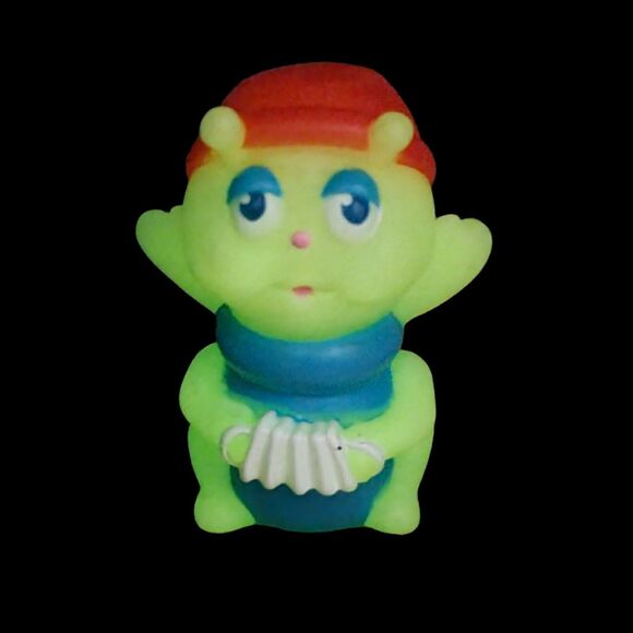 Playskool Hasbro Glow Worm Glo Friend Cricket Accordion Bug Finger 1980s Vintage - Picture 1 of 8